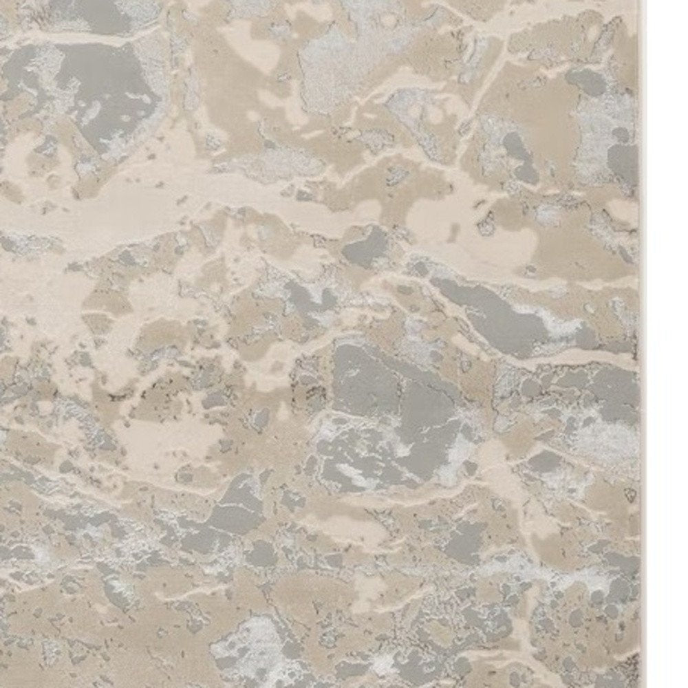 Sand Gray Beige Abstract Area Rug - Contemporary | AUREMI