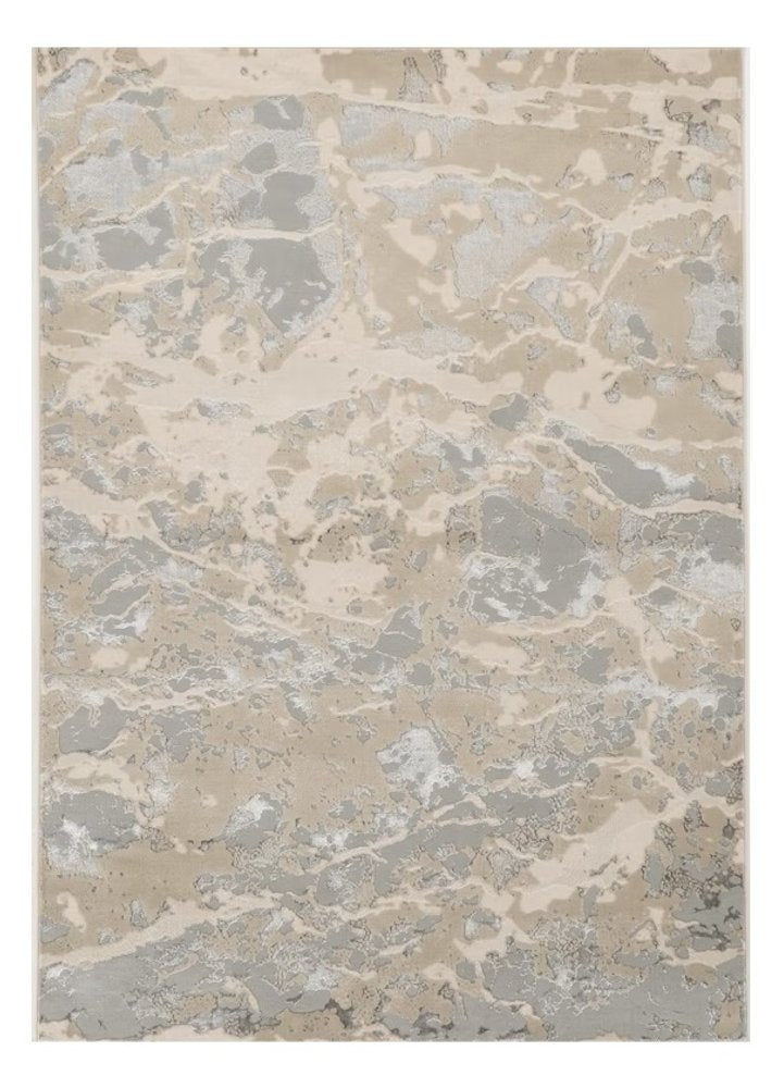 Sand Gray Beige Abstract Area Rug - Contemporary | AUREMI