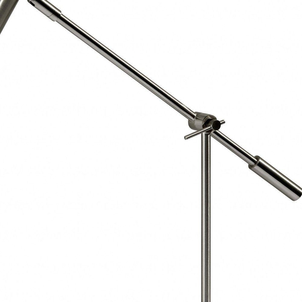Asymmetrical Diabolo Black Metal Desk Lamp - Modern Sculptural Design