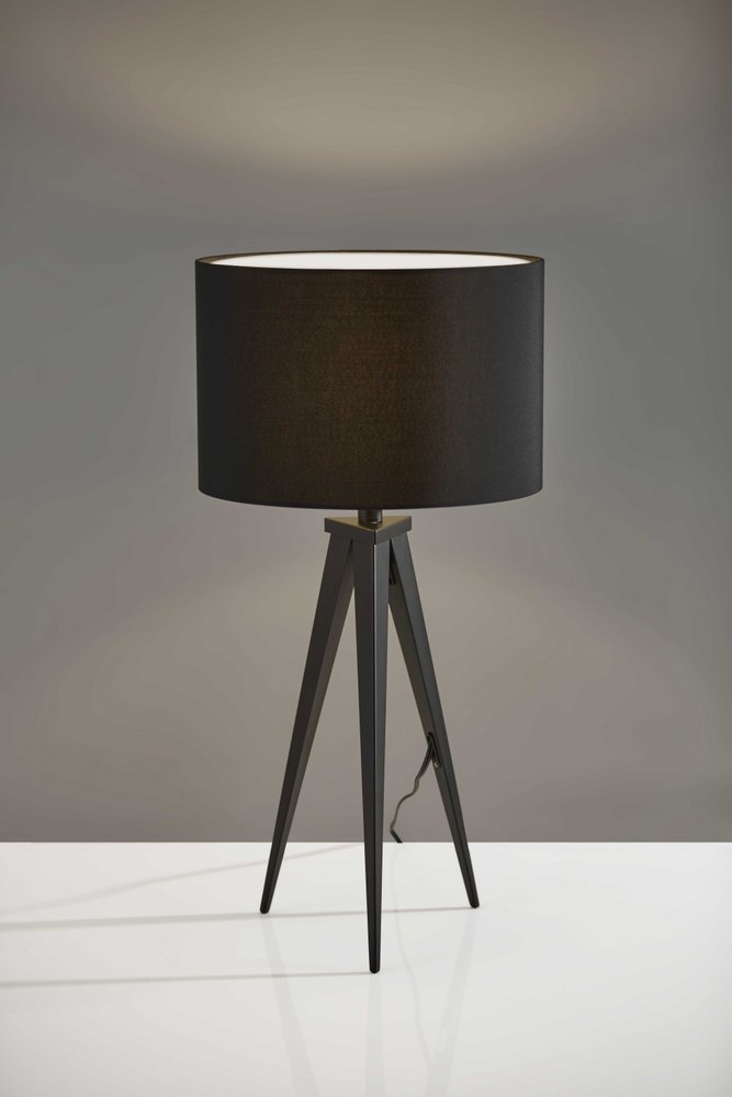 Natural Wood Circular Block Table Lamp - Organic Modern Design