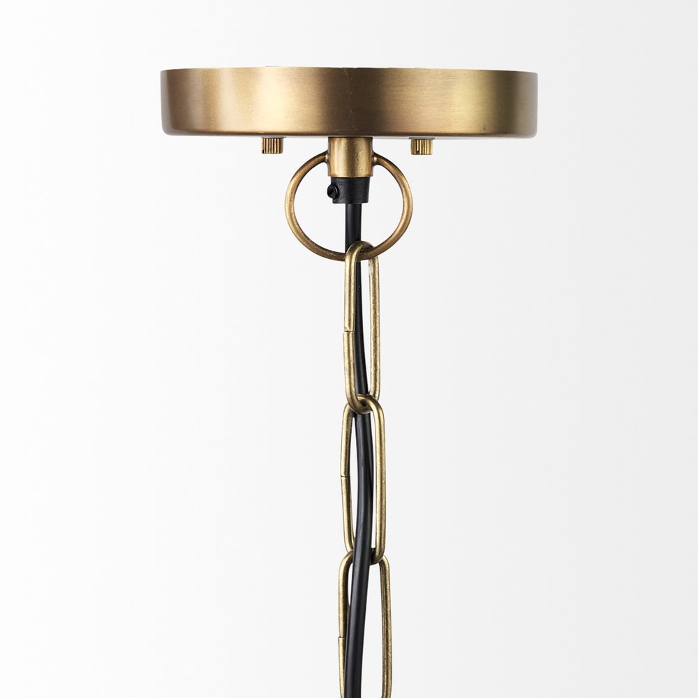 Hammered Gold Metal Hanging Pendant Light - Artisan Design