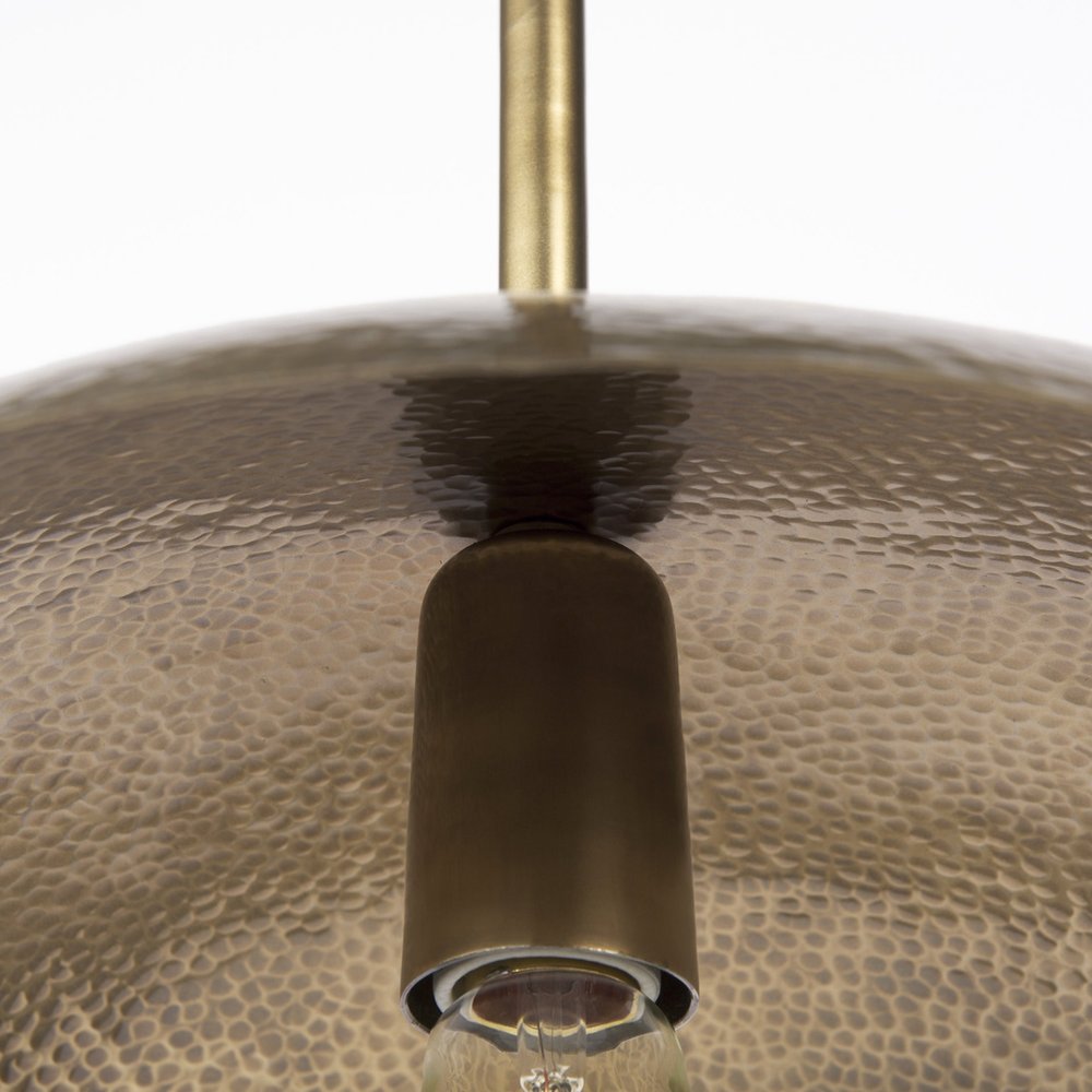 Black Metal Swing Arm LED Desk Lamp with USB & Gold Shade