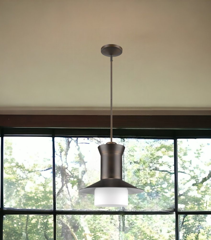 Industrial Bronze Metal Wall Sconce - Utilitarian Design