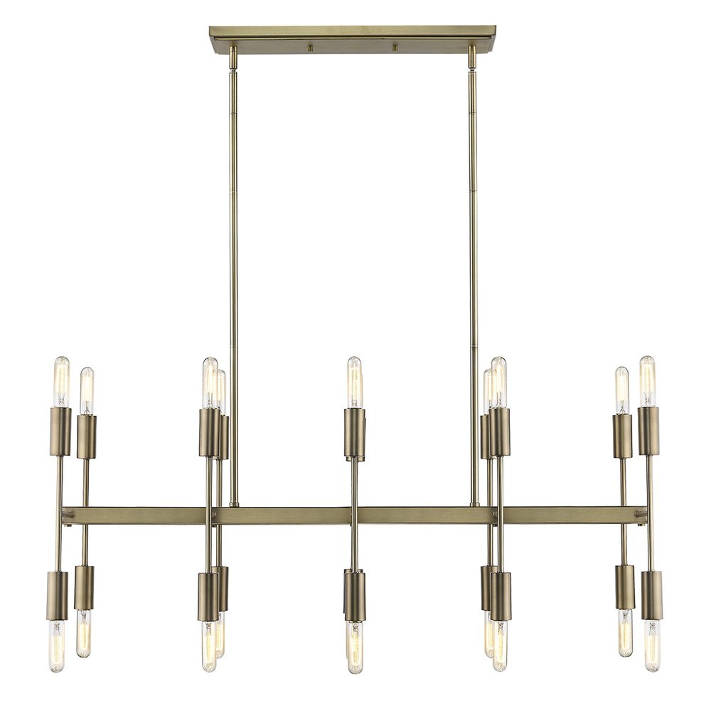 Perret Light Aged Brass Island Pendant - Grand Chandelier