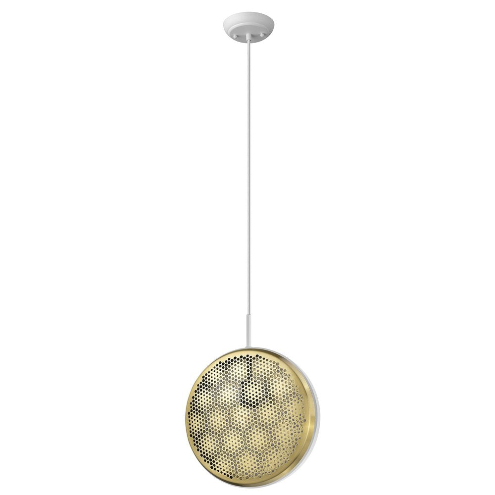 Tholos 1-Light White Pendant - Modern Minimalist Design