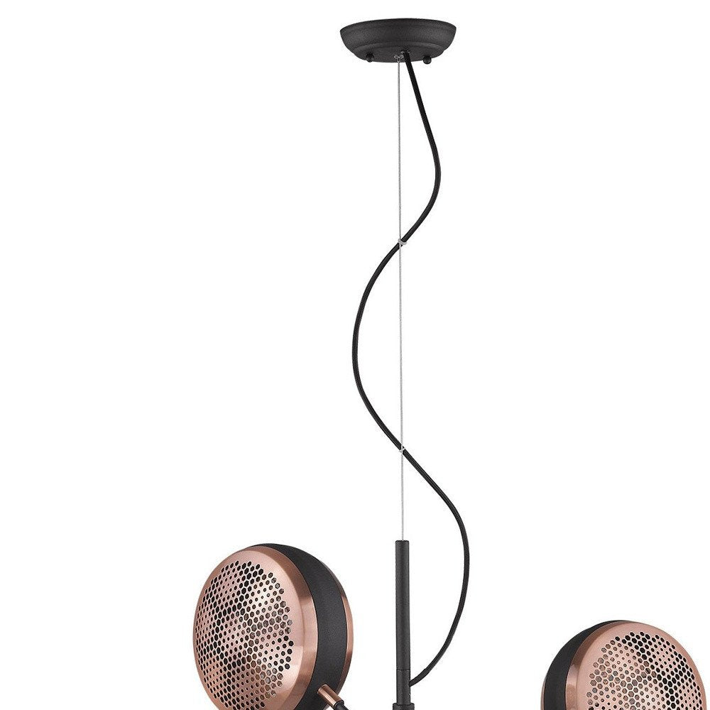 Tholos 4-Light Matte Black Pendant - Modern Cluster Design