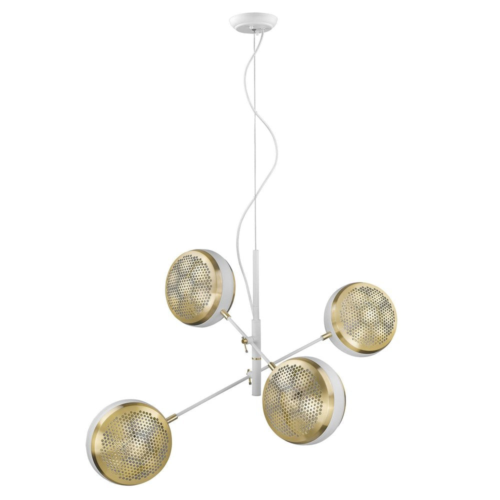 Tholos 4-Light White Pendant - Modern Cluster Design