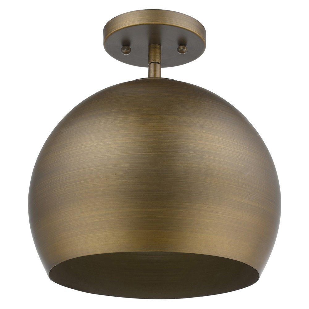 Latitude Antique Gold Pendant Light - Hand-Painted Finish