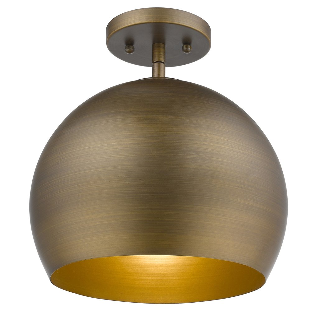Latitude Antique Gold Pendant Light - Hand-Painted Finish