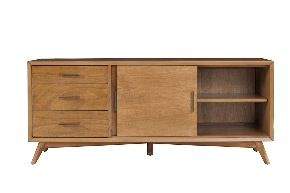 Media Console with Drawers & Sliding Door - Modern Storage