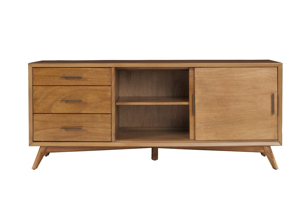 Media Console with Drawers & Sliding Door - Modern Storage
