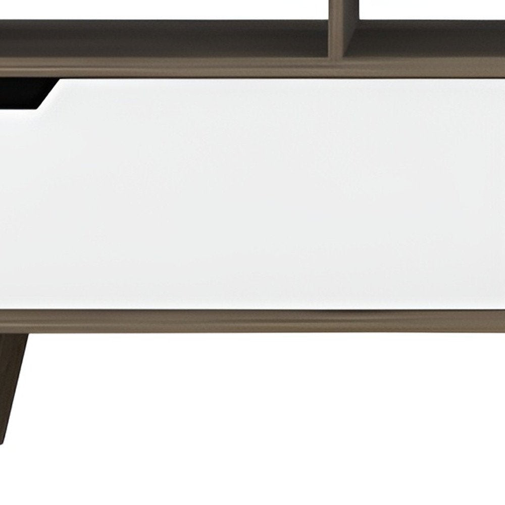 Two-Tone Media Console - Modern Minimalist Design