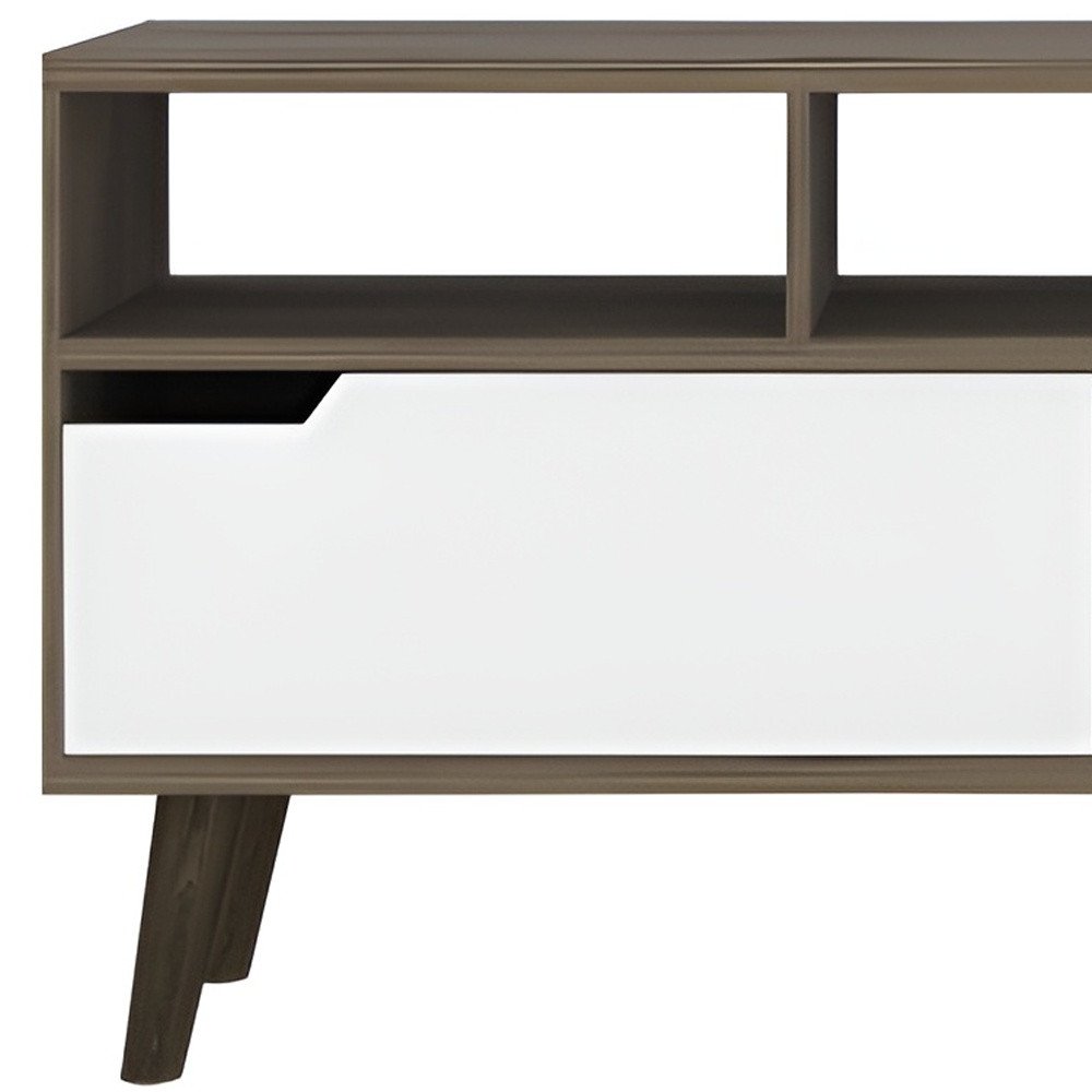 Two-Tone Media Console - Modern Minimalist Design