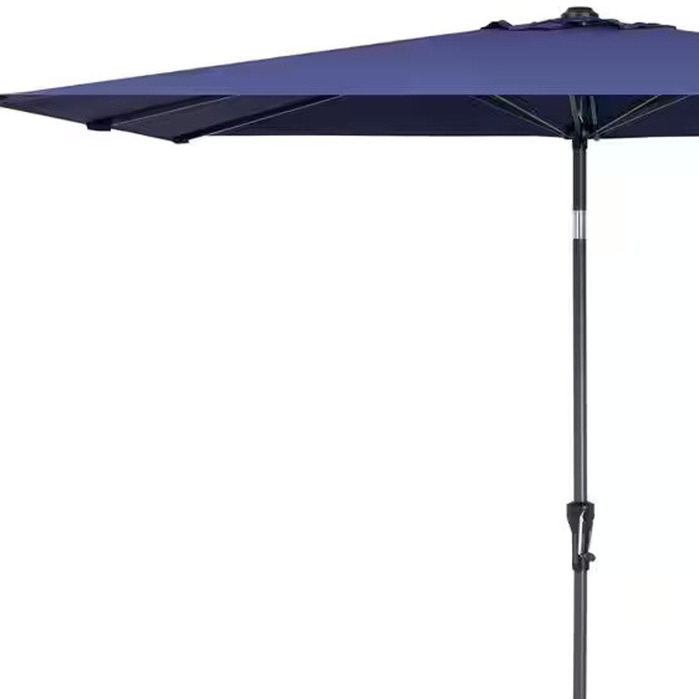 Navy Rectangular Tilt Patio Umbrella — 9'