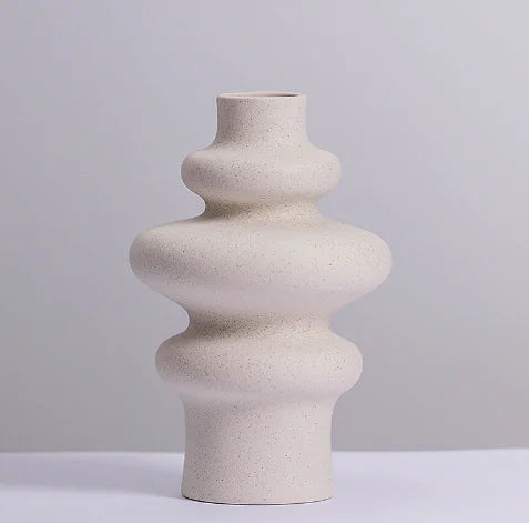 Contemporary Ceramic Decor Vase - Modern Home Accent | AUREMI