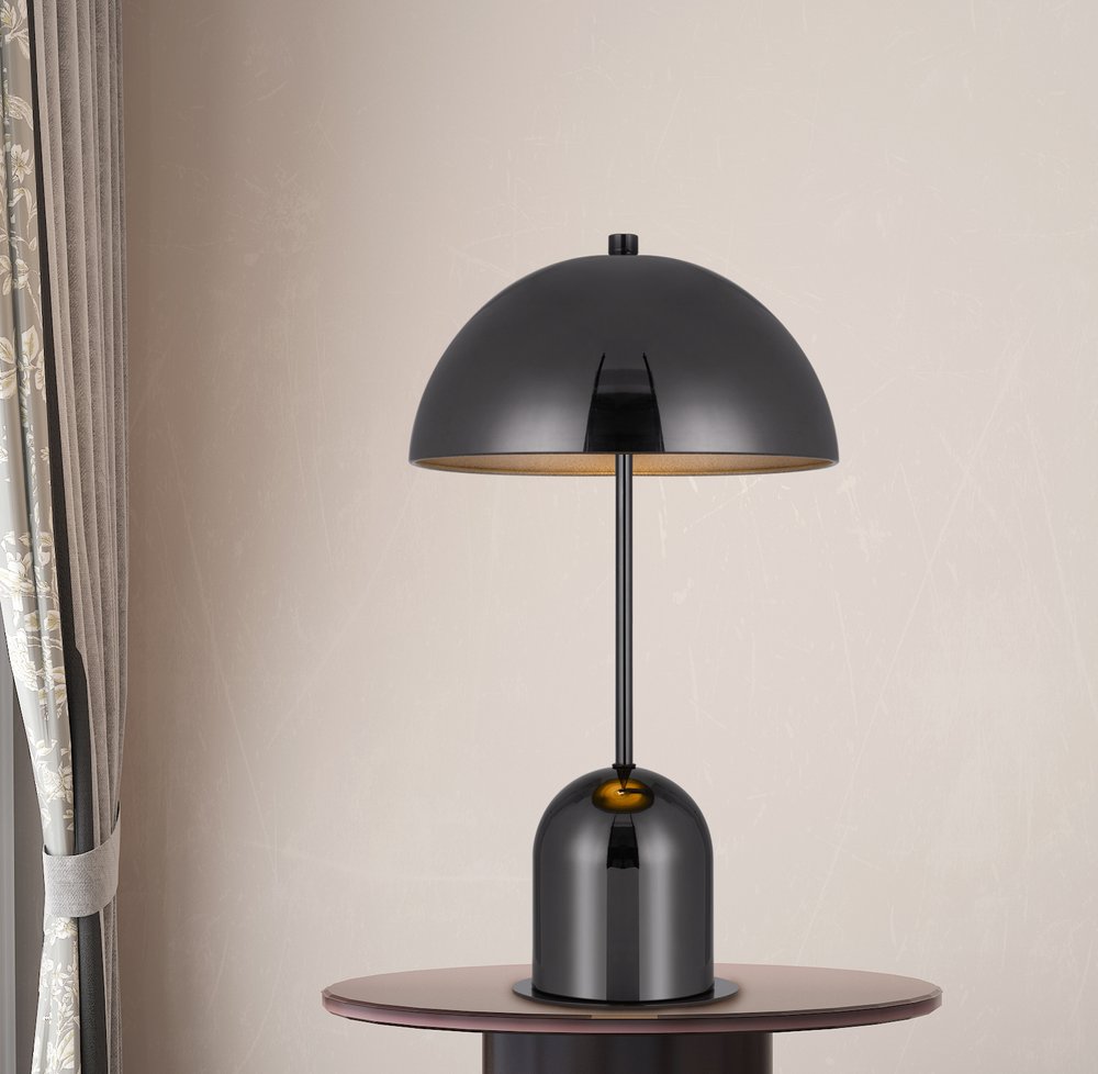 Gunmetal Desk Lamp with Dome Shade - Industrial Modern Design