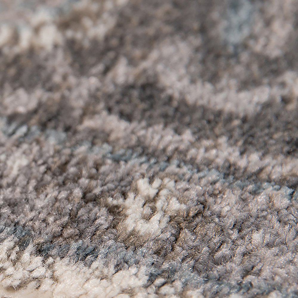 Ivory Taupe Gray Medallion Power Loom Area Rug - 8x10 | AUREMI