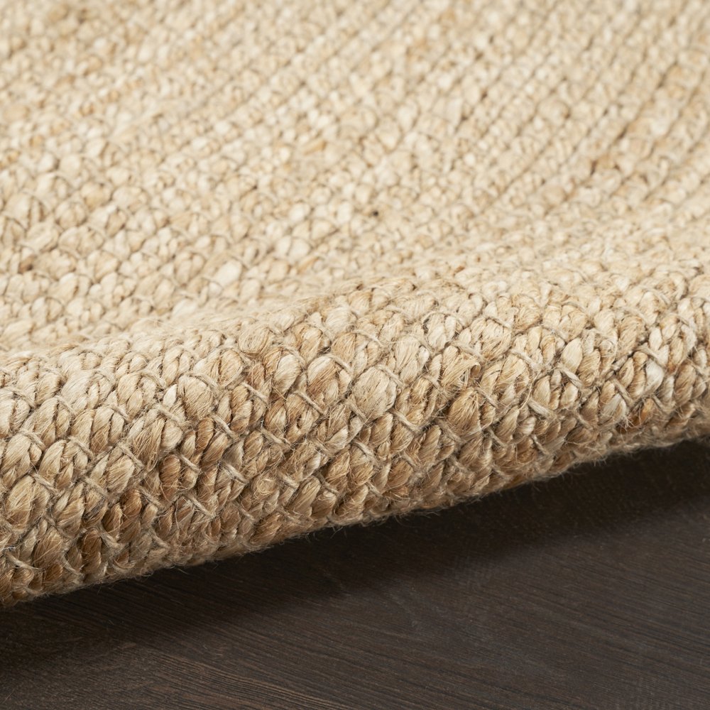 Natural Jute Flatweave Handmade Area Rug - 6x9 Cottage | AUREMI