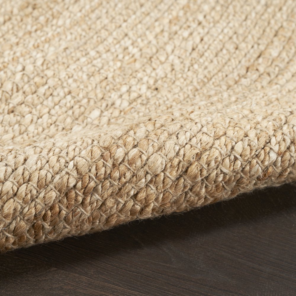 Natural Jute Flatweave Handmade Area Rug - 6x9 Cottage | AUREMI