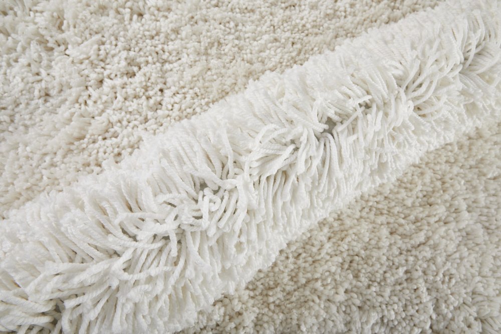 Ivory Shag Hand Tufted Area Rug - 4x6 Glam Luxury | AUREMI