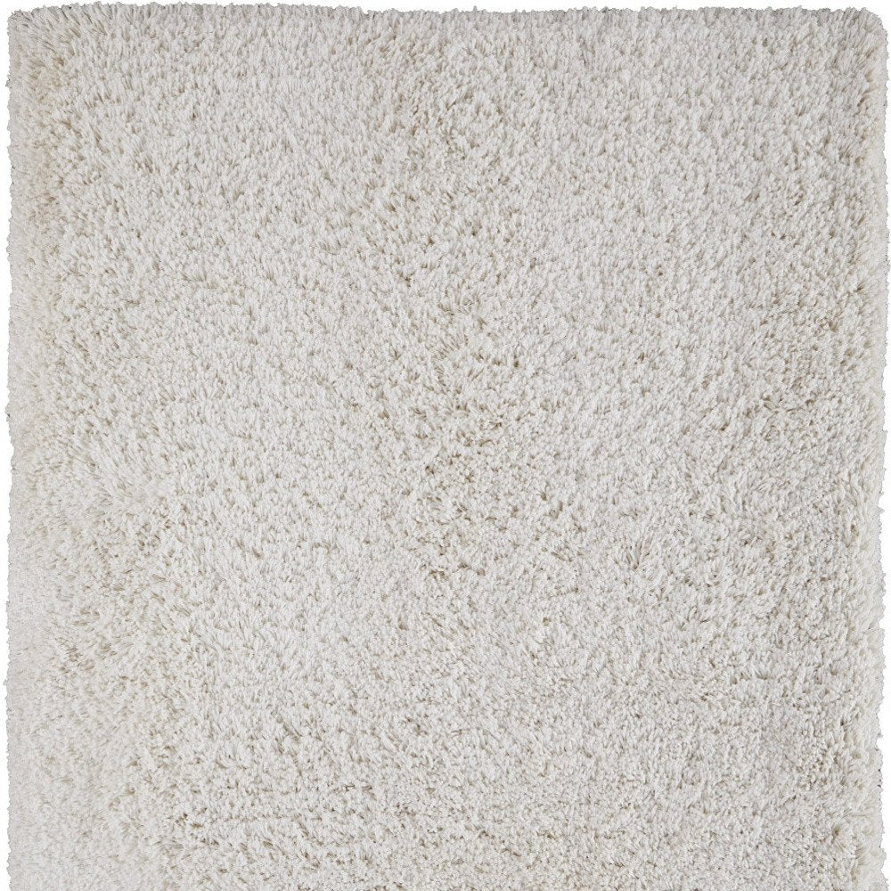 Ivory Shag Hand Tufted Area Rug - 4x6 Glam Luxury | AUREMI