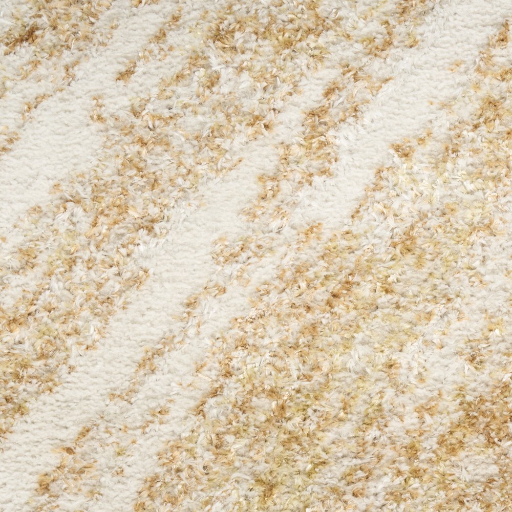 4' X 6' Ivory Abstract Area Rug