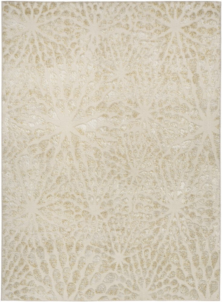 Ivory Abstract Area Rug