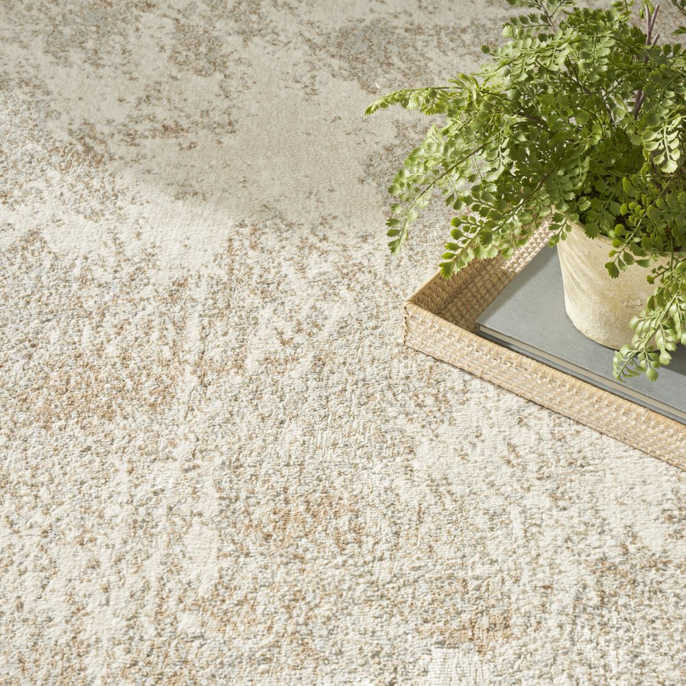 Gray Abstract Area Rug