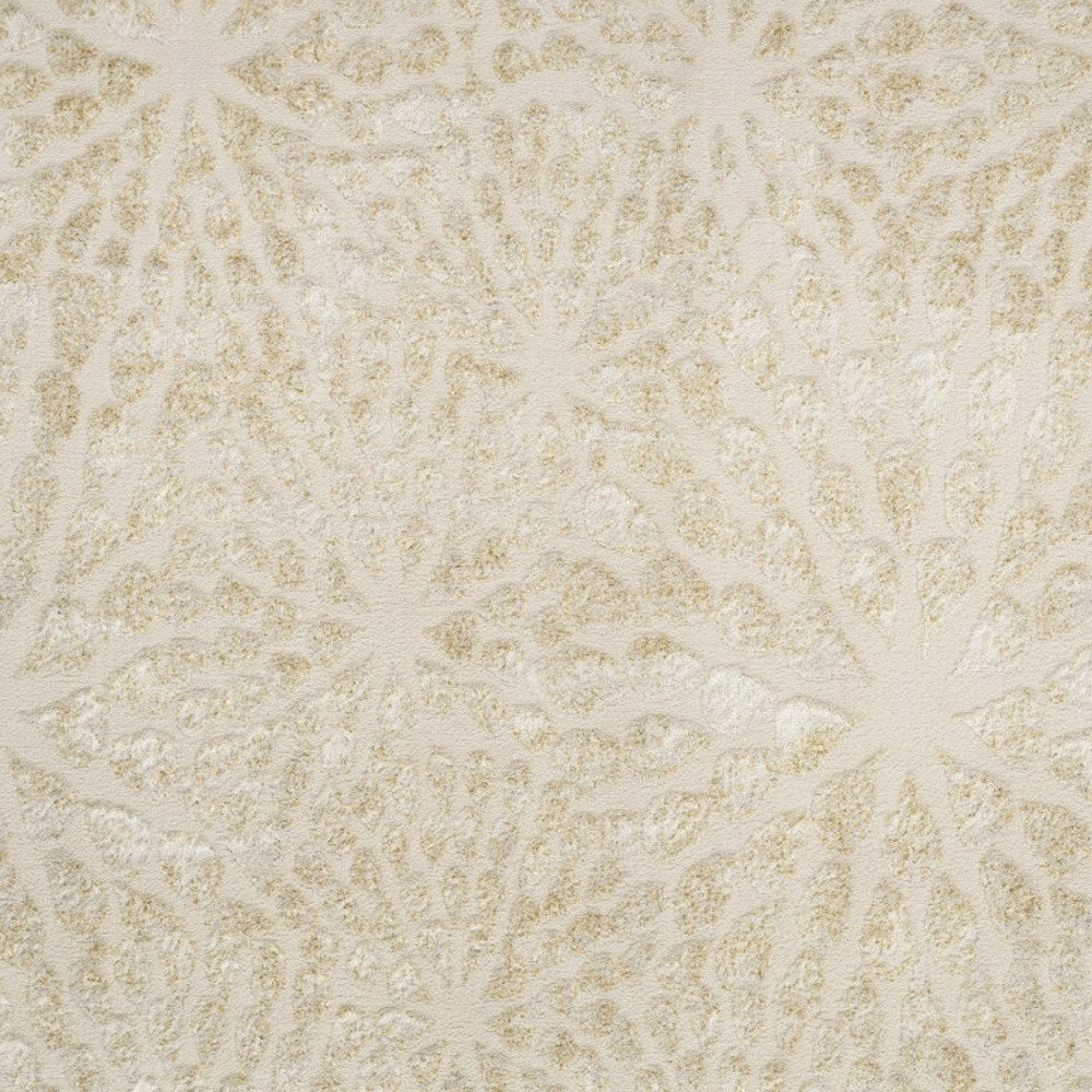 Ivory Abstract Area Rug