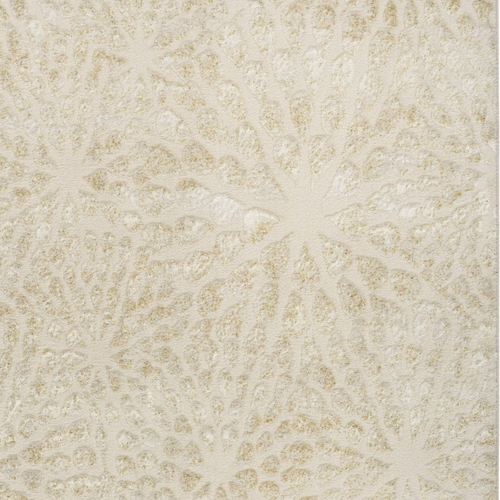 Ivory Abstract Area Rug
