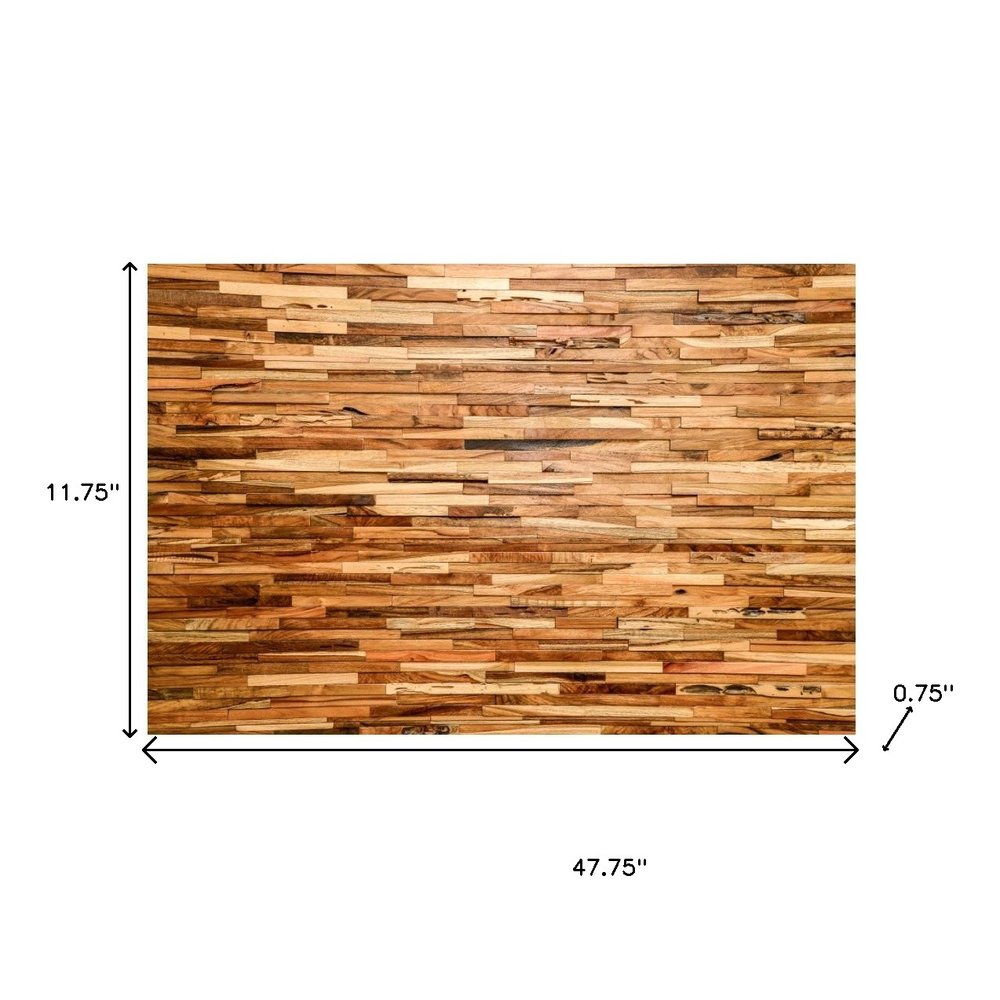 AUREMI Teak Reclaimed Wood Decorative Wall Panels