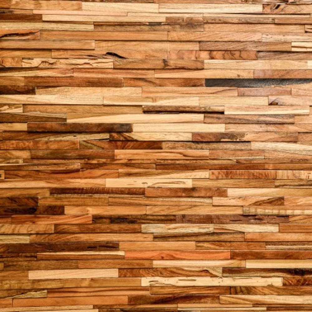 AUREMI Teak Reclaimed Wood Decorative Wall Panels