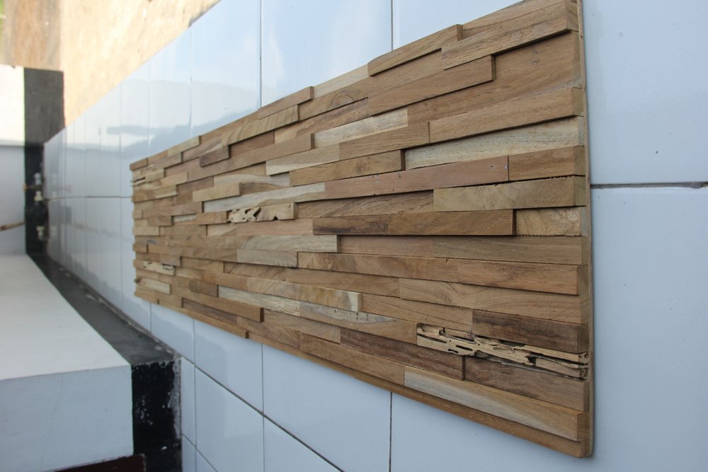 AUREMI Teak Reclaimed Wood Decorative Wall Panels