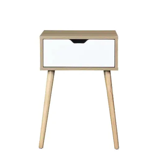 Mid-Century Modern Side Table with Drawer