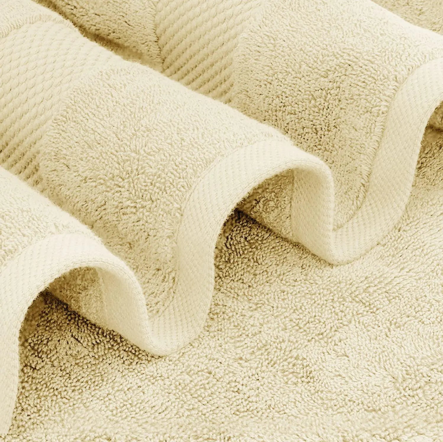 AUREMI Luxury Bath Towels  Beige Color