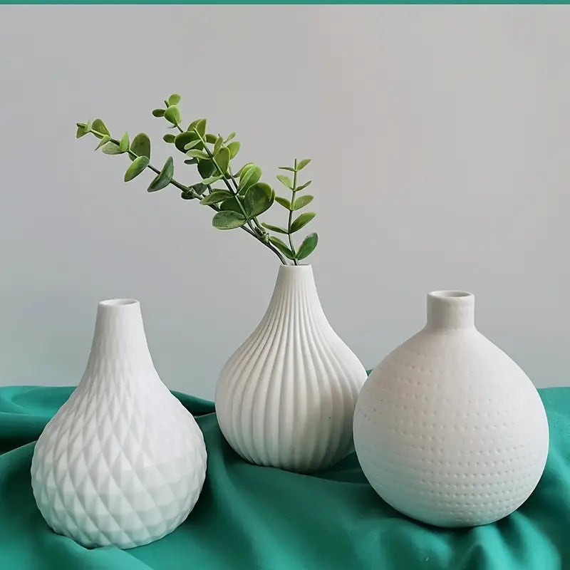 Contemporary White Ceramic Vase