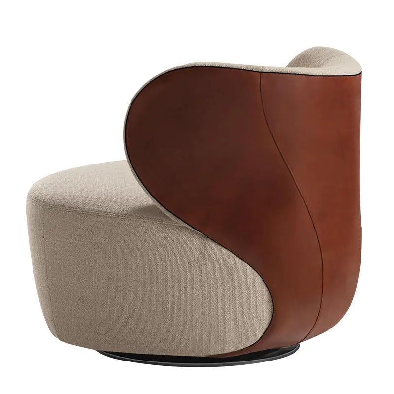 AUREMI Contemporary Swivel Armchair