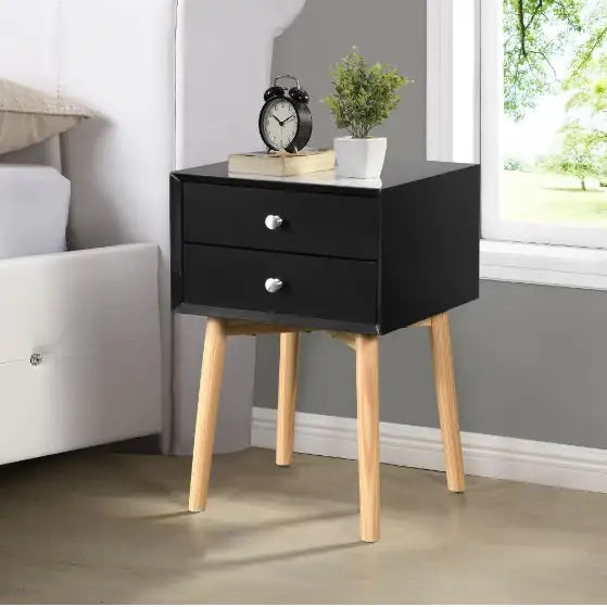 Mid-Century Modern Side Table with Drawer