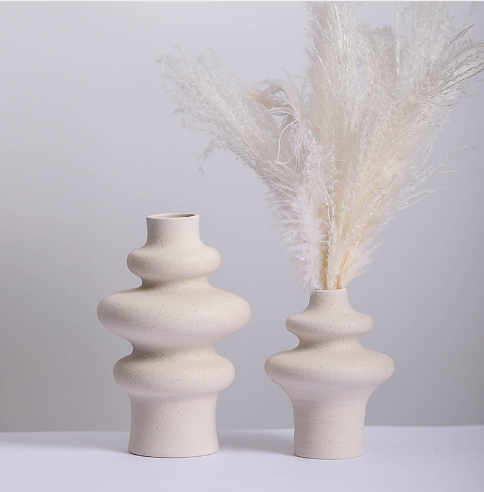 Contemporary Ceramic Decor Vase - Modern Home Accent | AUREMI