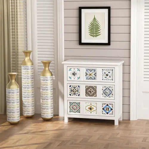 Vintage Grey Tall Vase Trio