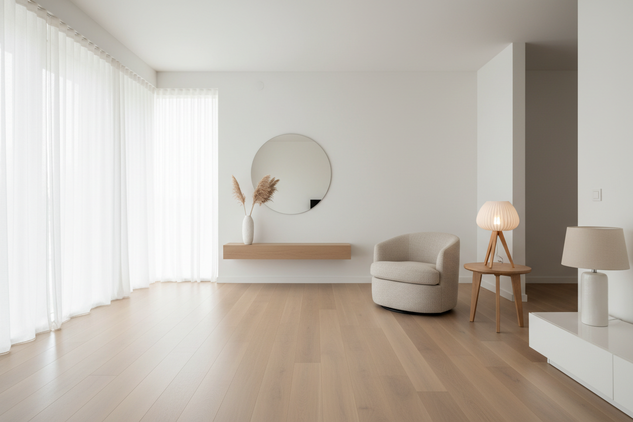 Nordic Minimalist Living Room with AUREMI Products
