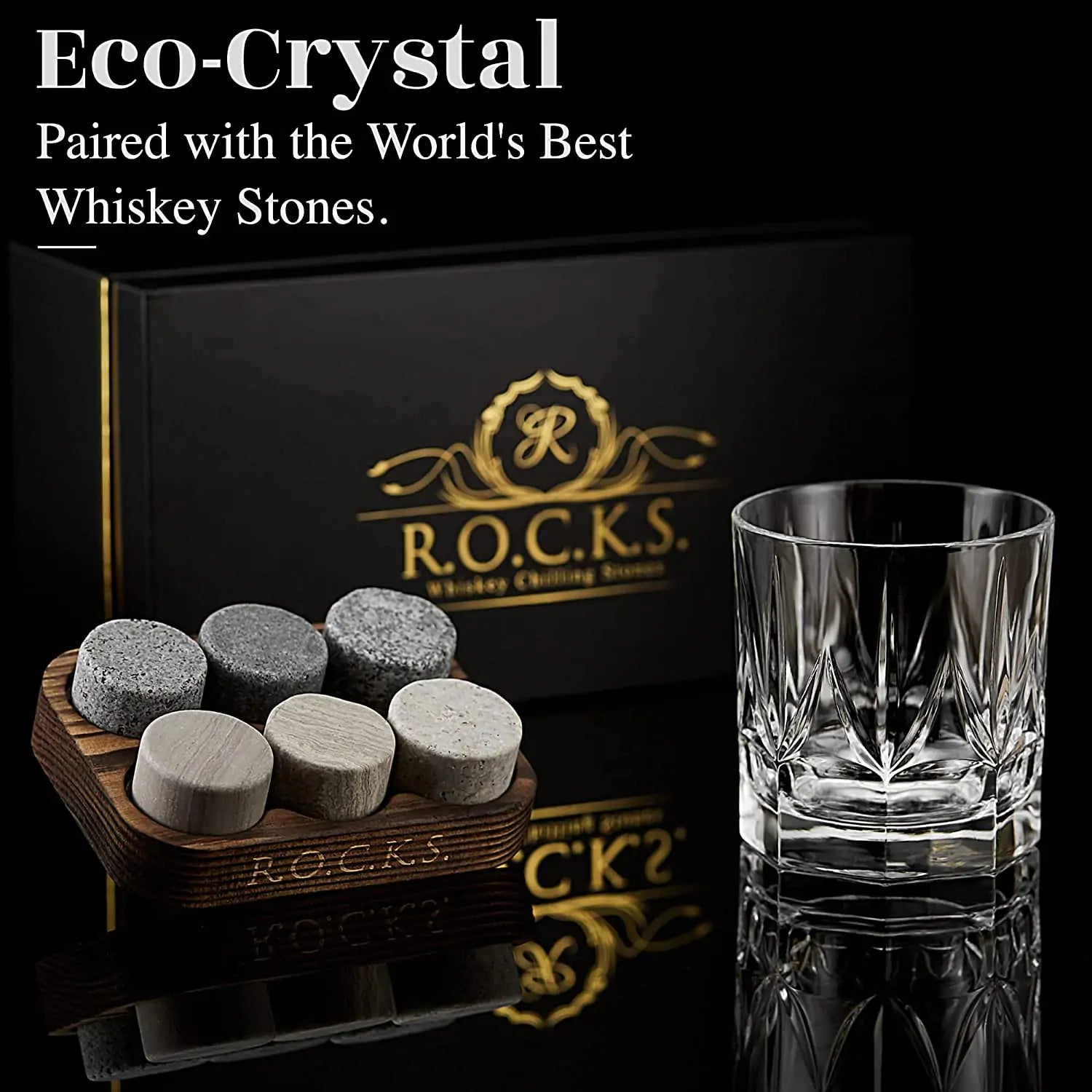 Elite Whiskey Experience Set - Stones & Glass