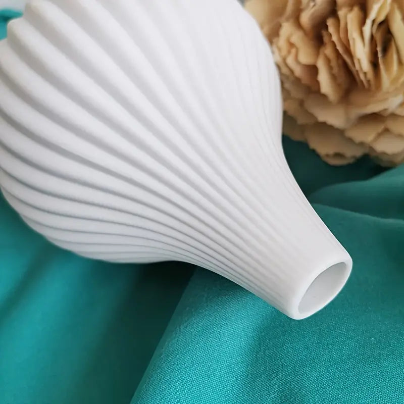 Contemporary White Ceramic Vase