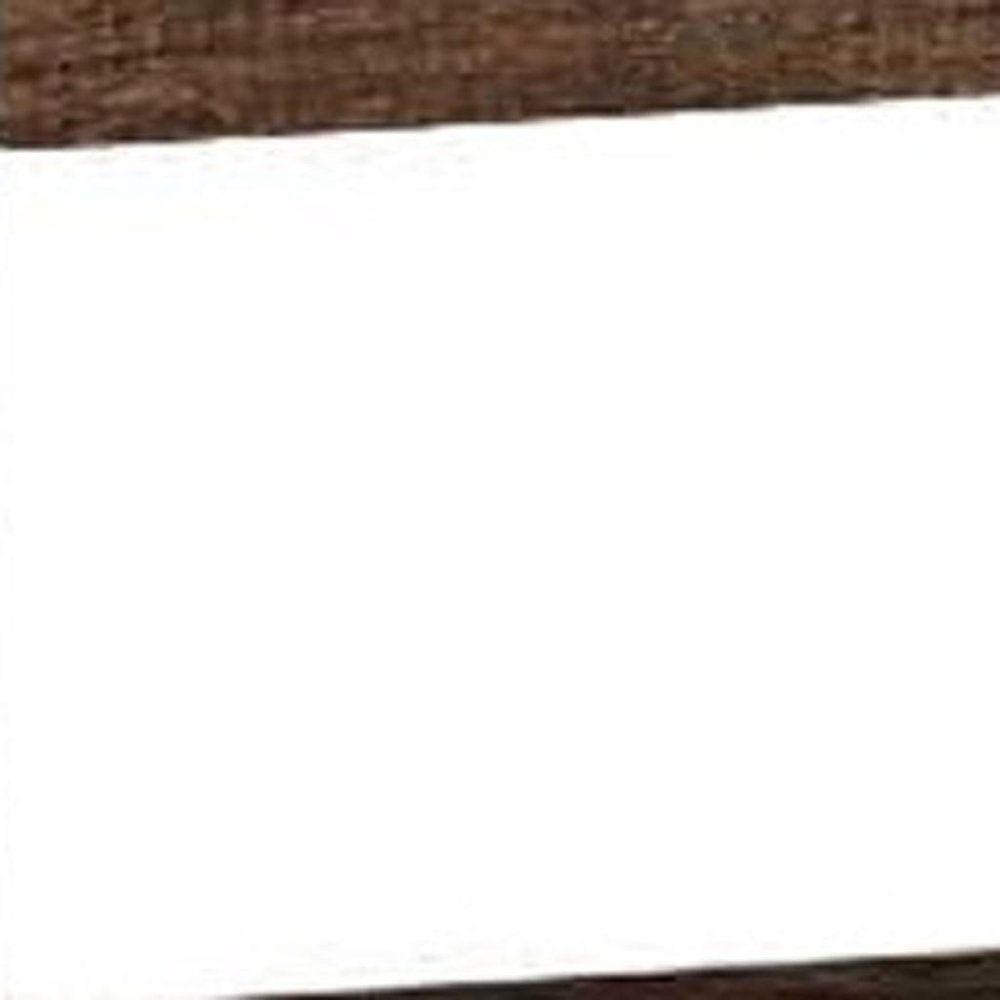 Brown & Black Cabinet Media Console - Enclosed Storage Design