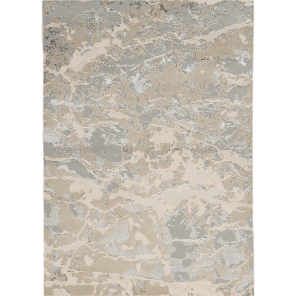 Sand Gray Beige Abstract Area Rug - Contemporary | AUREMI