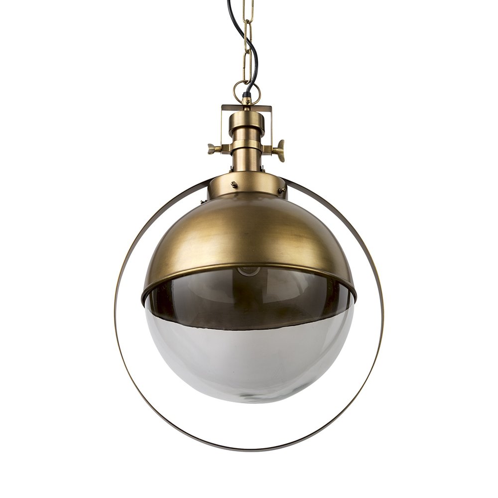 Hammered Gold Metal Hanging Pendant Light - Artisan Design