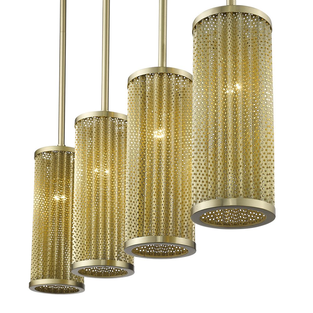 Basetti Light Gold Pendant - Modern Statement Chandelier