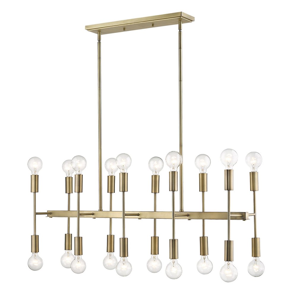 Perret Light Aged Brass Island Pendant - Grand Chandelier