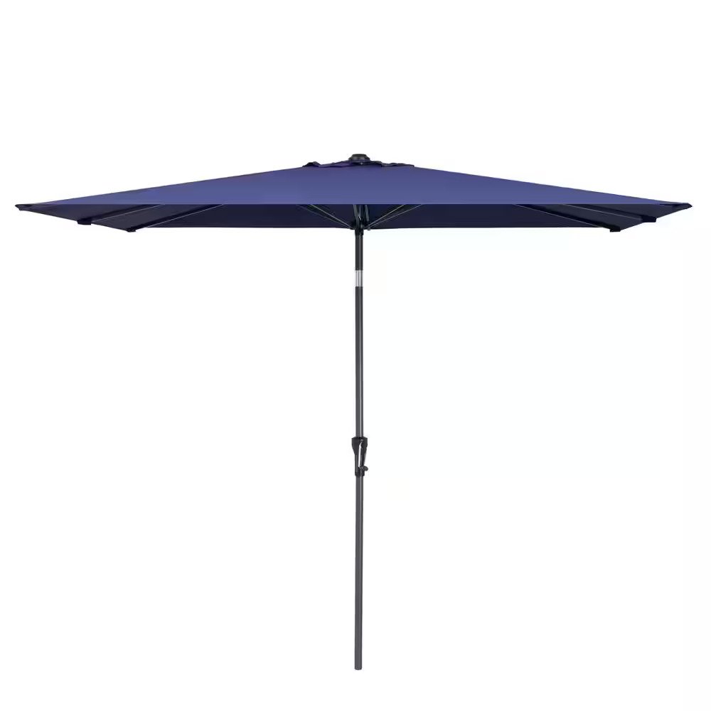 Navy Rectangular Tilt Patio Umbrella — 9'