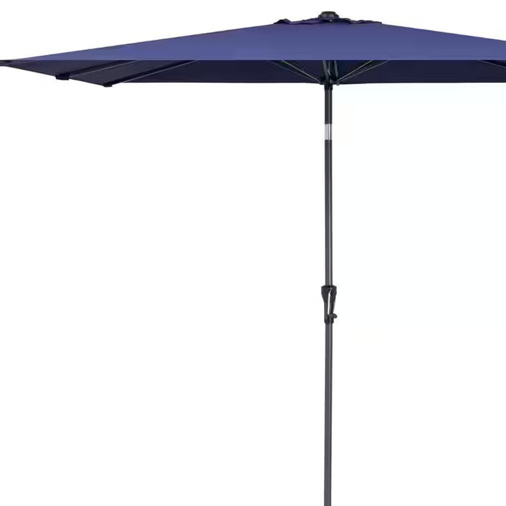 Navy Rectangular Tilt Patio Umbrella — 9'